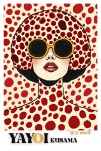 Imagen de Diseño / Serie Yayoi Kusama | MA.YAYOI-17 | Yellow Sunglasses Portrait