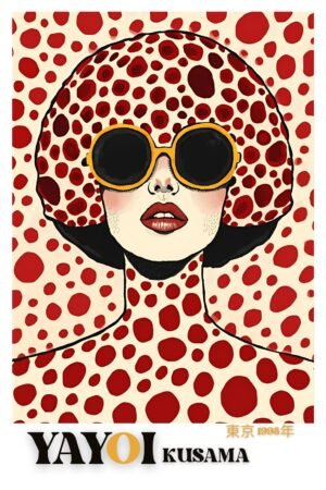 Yayoi Kusama | MA.YAYOI-17 | Tokyo 1998 (Yellow Sunglasses Exhibition Poster)