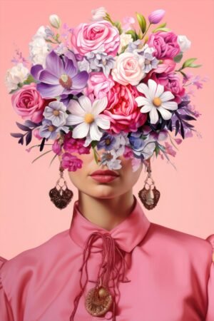 Ludwig Maun | MA.fri-4 | Woman with Flower Bouquet Hat