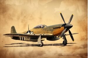 Serie Vintage | VIN001 | Aircraft P-51 Mustang