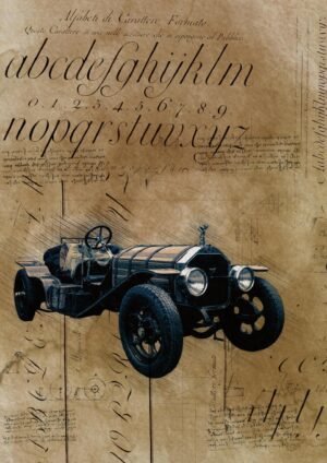 Serie Vintage Cars | VIN13501 | Antique Brass-Era Race Car