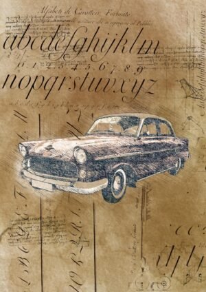 Serie Vintage Cars | VIN13503 | 1950s Vintage European Sedan