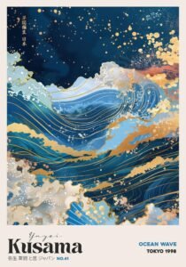 Yayoi Kusama | MA.YK-53 | Ocean Wave - Tokyo 1998