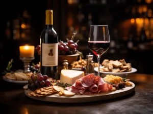 Gastronomía | EGA001 | Vino con fiambres y uvas