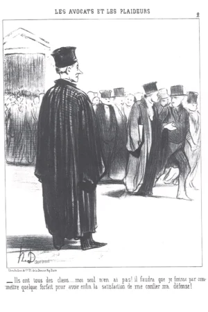 Honoré Daumier | EGRAB002.1 | Serie: Les avocats et les plaideurs, 1851 / L'Avocat sans Client