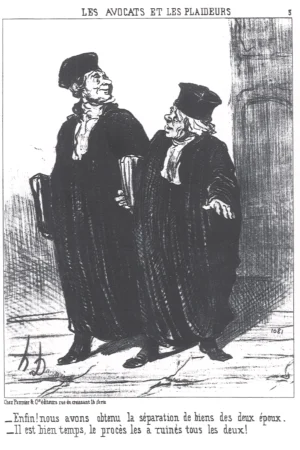 Honoré Daumier | EGRAB003.1 | Serie: Les avocats et les plaideurs, 1851 / La Ruine des Époux
