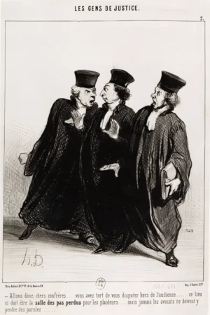 Honoré Daumier | EGRAB007 | Les Gens de Justice, 1845 / La Dispute des Confrères