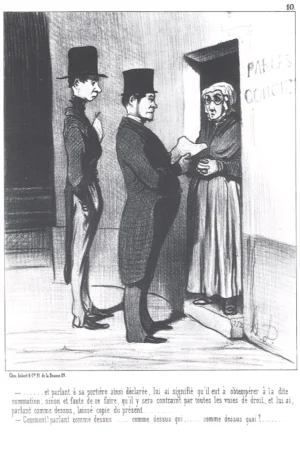 Honoré Daumier | EGRAB010 | Les Gens de Justice, 1845 / La Signification Incompréhensible