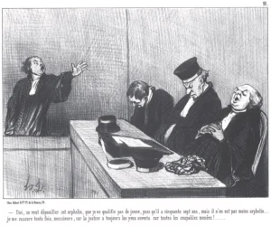 Honoré Daumier | EGRAB011 | Serie: Les Gens de Justice, 1845 /La Justice a les Yeux Ouverts