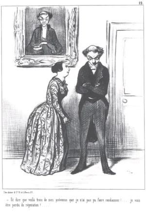 Honoré Daumier | EGRAB012 | Les Gens de Justice, 1845 / Une Réputation en Danger