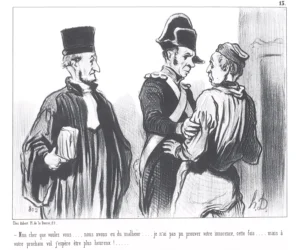 Honoré Daumier | EGRAB013 | Serie: Les Gens de Justice, 1845 /  Au Prochain Vol