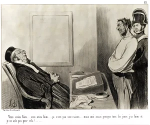 Honoré Daumier | EGRAB015 | Les Gens de Justice, 1845 / L' Argument de la Faim