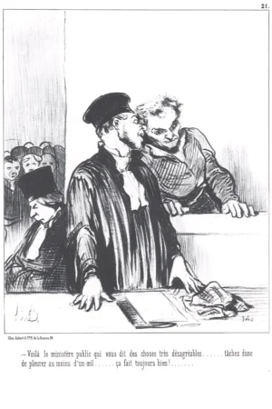 Honoré Daumier | EGRAB021 | Les Gens de Justice, 1845 / Pleurer d'un Œil