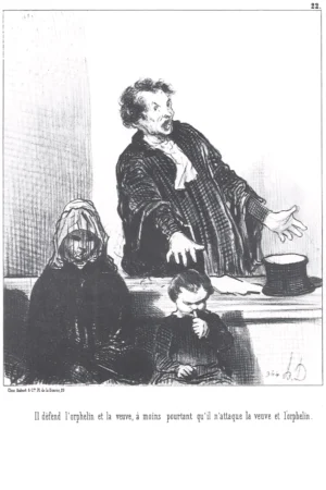 Honoré Daumier | EGRAB022 | Les Gens de Justice, 1845 / La Veuve et l'Orphelin