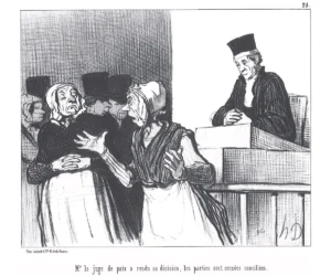 Honoré Daumier | EGRAB025 | Les Gens de Justice, 1845 / Plaider l'Alibi (Alegar la coartada