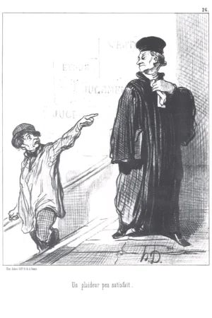 Honoré Daumier | EGRAB026 | Les Gens de Justice, 1845 / Le Plaideur peu Satisfait