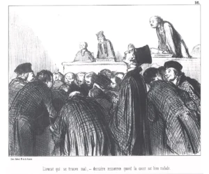 Honoré Daumier | EGRAB030 | Les Gens de Justice, 1845 / La Monomanie Plaidée