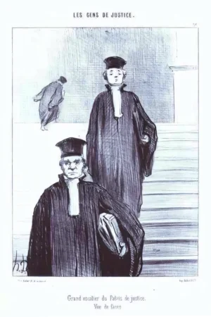 Honoré Daumier | EGRAB036 | Les Gens de Justice, 1845 / Au Café d'Aguesseau