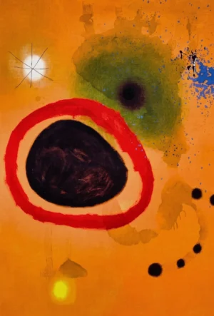 Joan Miró | EJM008 | Cercle rouge, étoile