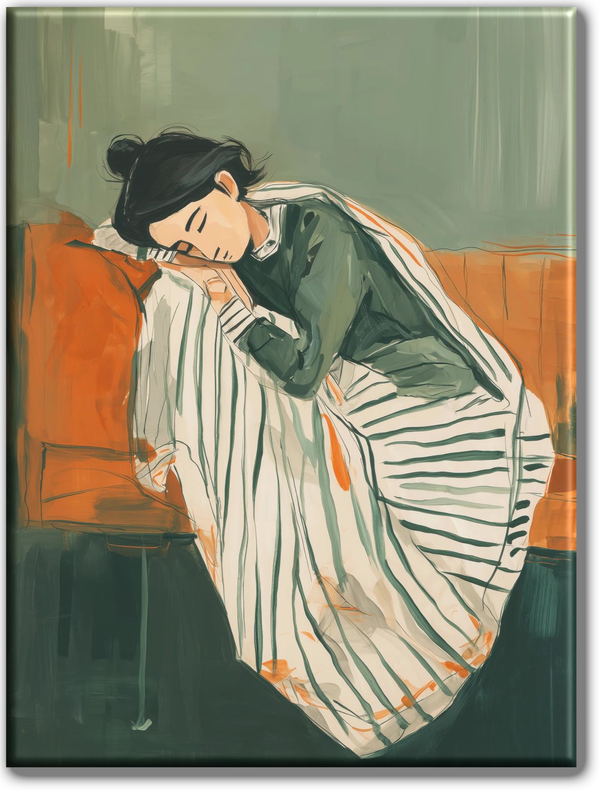 Catty (Catty_studio) | MA.CHAD-100 B4050 | Woman Sleeping on Sofa