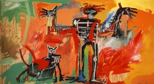 Jean-Michel Basquiat | EBA001 | Boy and Dog in a Johnnypump