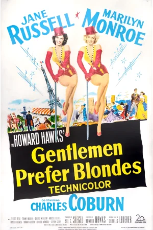 Afiche película | MM91 | Marilyn Monroe en Gentlemen Prefer Blondes (1953)