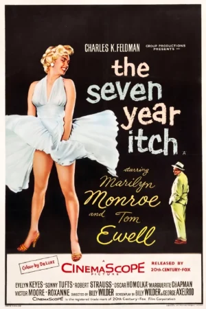 Afiche película | MM93 | Marilyn Monroe en The Seven Year Itch / Versión Británica