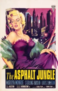 Afiche película (Edición de Reestreno Italiana) | MM95 | Marilyn Monroe en The Asphalt Jungle