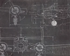 Marco Fabiano | M14261 | Plane Blueprint III