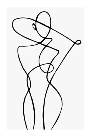 Imagen de diseño / Figurativo | MA602 | Lineal woman II